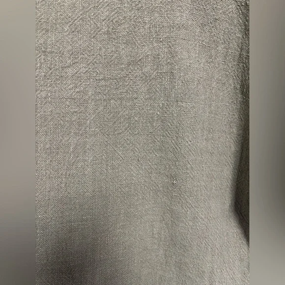 Vintage Olive Green Minimalist Blouse Coastal Boho Relaxed Fit Size Women’s M - Picture 4 of 8